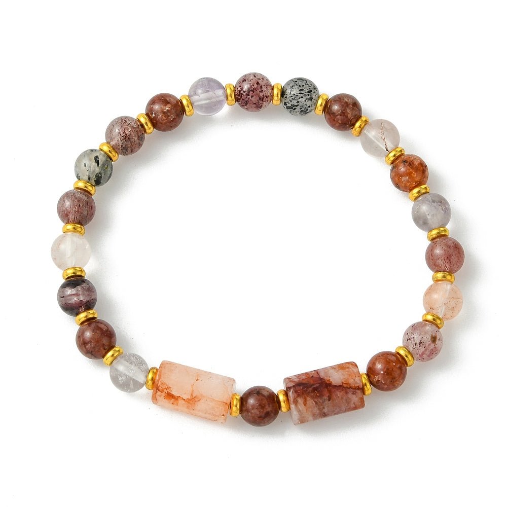 BRACCIALE SUPER SEVEN E QUARZO EMATOIDE – Spiritualità ed energia - Clorophilla Shop