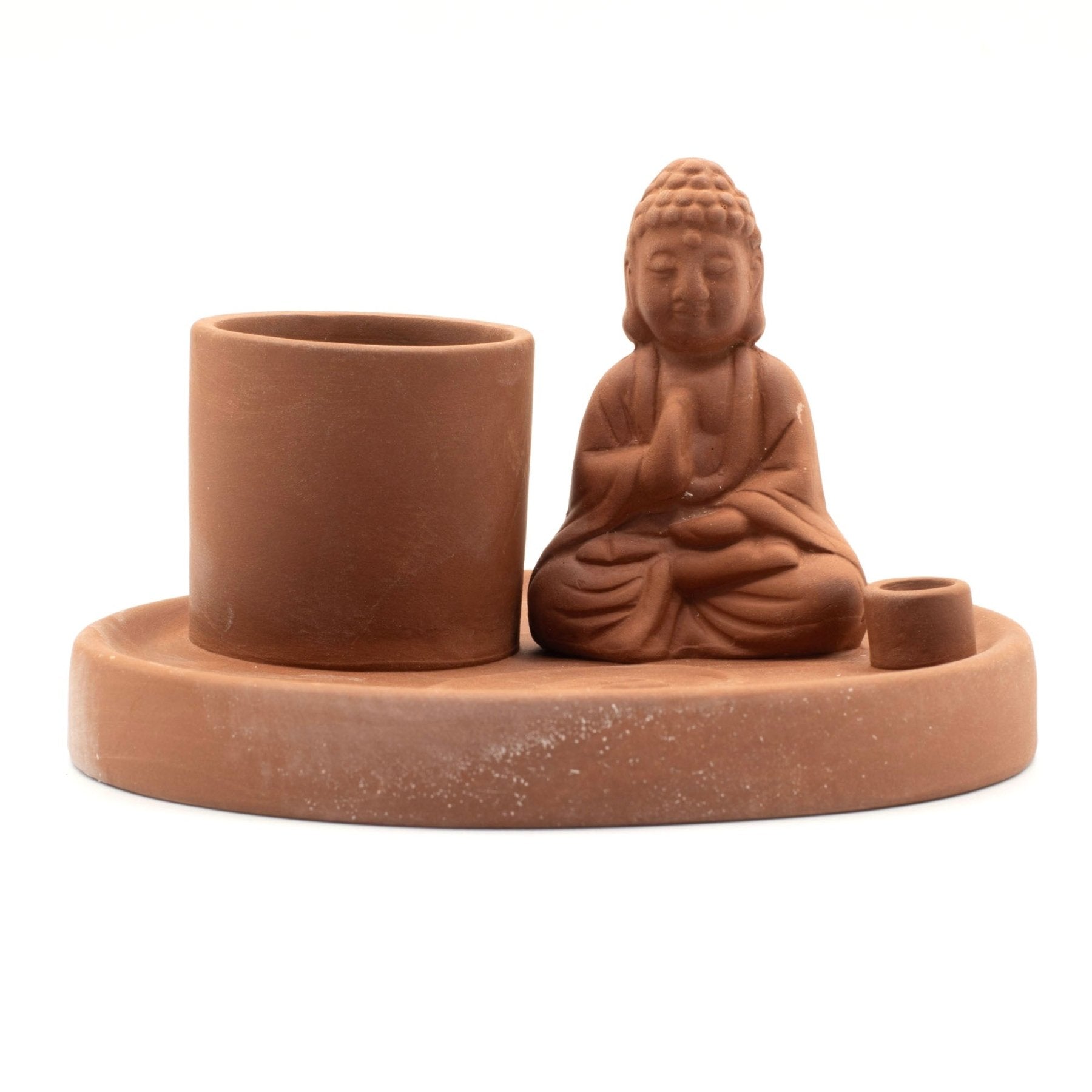 BRUCIAINCENSO BUDDHA MULTIUSO - Palo Santo, salvia bianca, incensi stick e coni - Clorophilla Shop