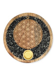 BRUCIAINCENSO FIORE DELLA VITA CON TORMALINA NERA E PIRITE - Incenso in bastoncini e coni - Clorophilla Shop