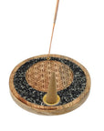 BRUCIAINCENSO FIORE DELLA VITA CON TORMALINA NERA E PIRITE - Incenso in bastoncini e coni - Clorophilla Shop
