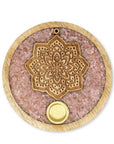 BRUCIAINCENSO MANDALA CON QUARZO ROSA - Incenso in bastoncini e coni - Clorophilla Shop