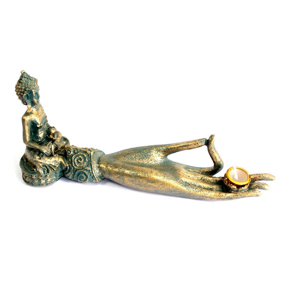 BRUCIAINCENSO MANO BUDDHA - Portaincenso in coni e lumini - Clorophilla Shop