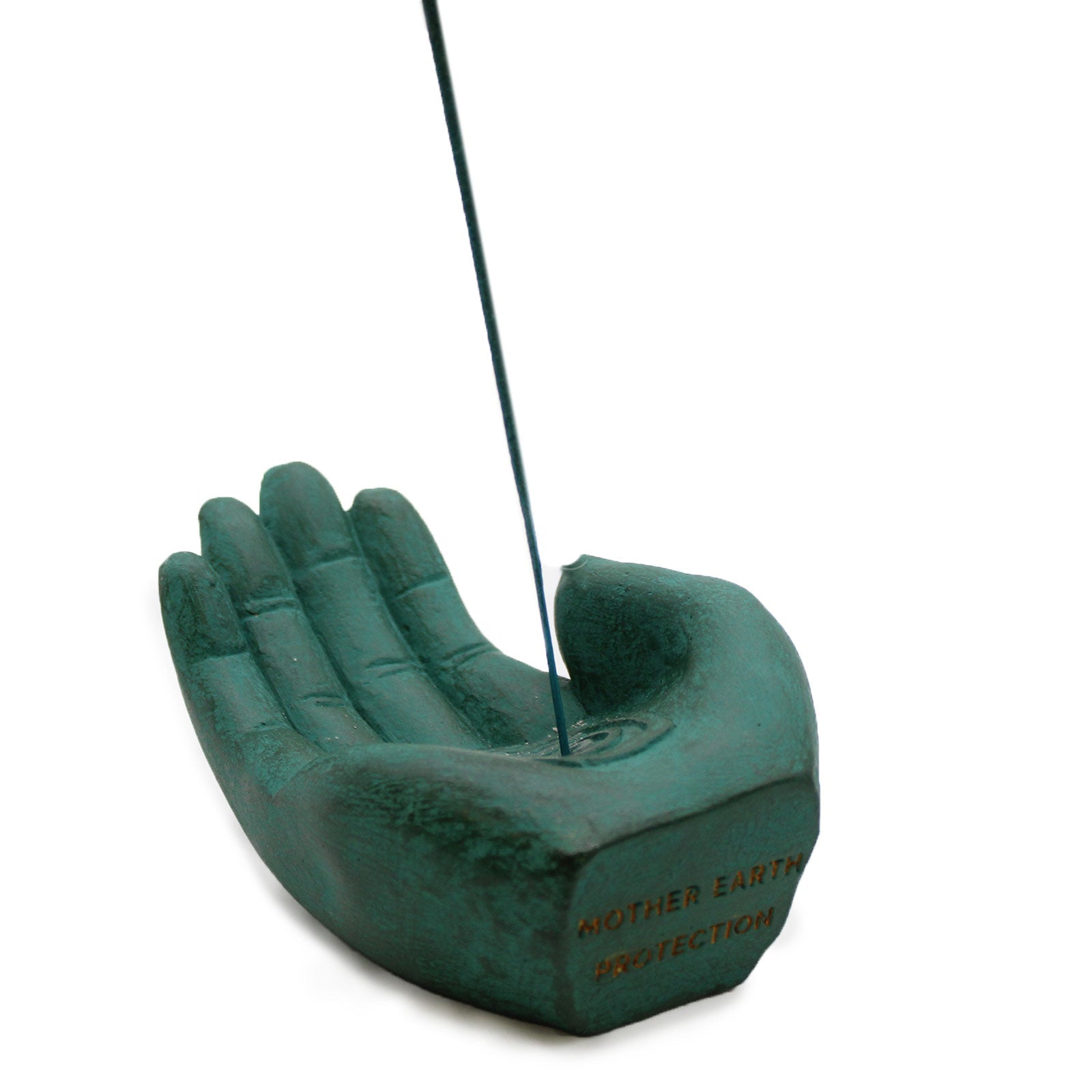 BRUCIAINCENSO MANO VERDE PER INCENSO IN BASTONCINI - Protezione della Terra - Clorophilla Shop
