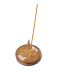 BRUCIAINCENSO NAMASTE CON QUARZO ROSA - Incenso in bastoncini e coni - Clorophilla Shop