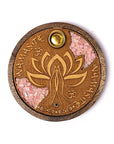 BRUCIAINCENSO NAMASTE CON QUARZO ROSA - Incenso in bastoncini e coni - Clorophilla Shop