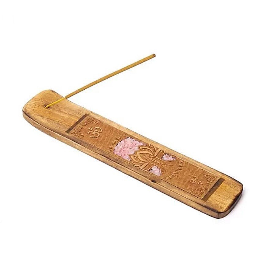 BRUCIAINCENSO NAMASTE - Quarzo rosa - Clorophilla Shop