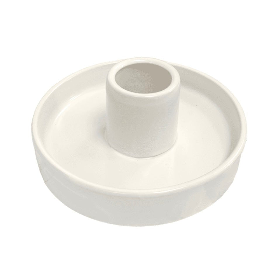 Bruciaincenso Palo Santo in ceramica - Colore bianco - Clorophilla Shop