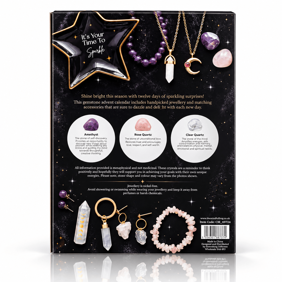 CALENDARIO DELL'AVVENTO CRYSTAL THEORY - Collezione Cristalli - Clorophilla Shop