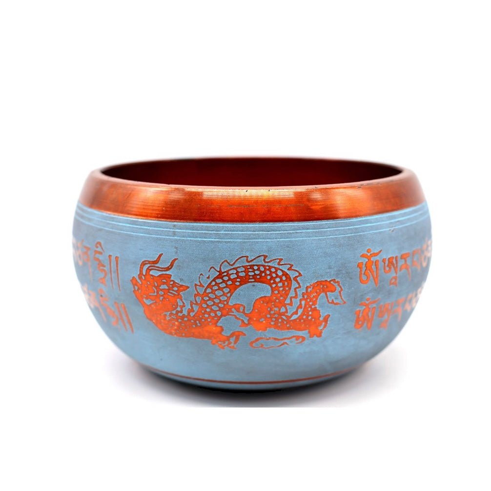 CAMPANA TIBETANA DRAGO IN ALLUMINIO - 550g - Clorophilla Shop
