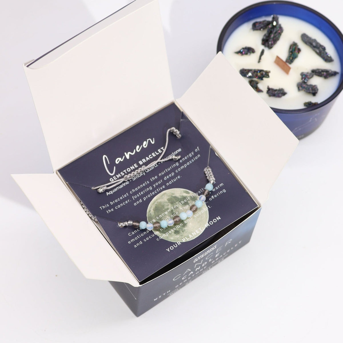 CANDELA ZODIACO CON BRACCIALE - Cancro - Clorophilla Shop