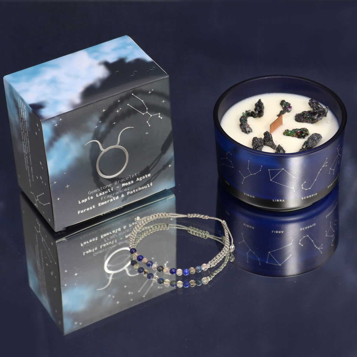 CANDELA ZODIACO CON BRACCIALE - Toro - Clorophilla Shop