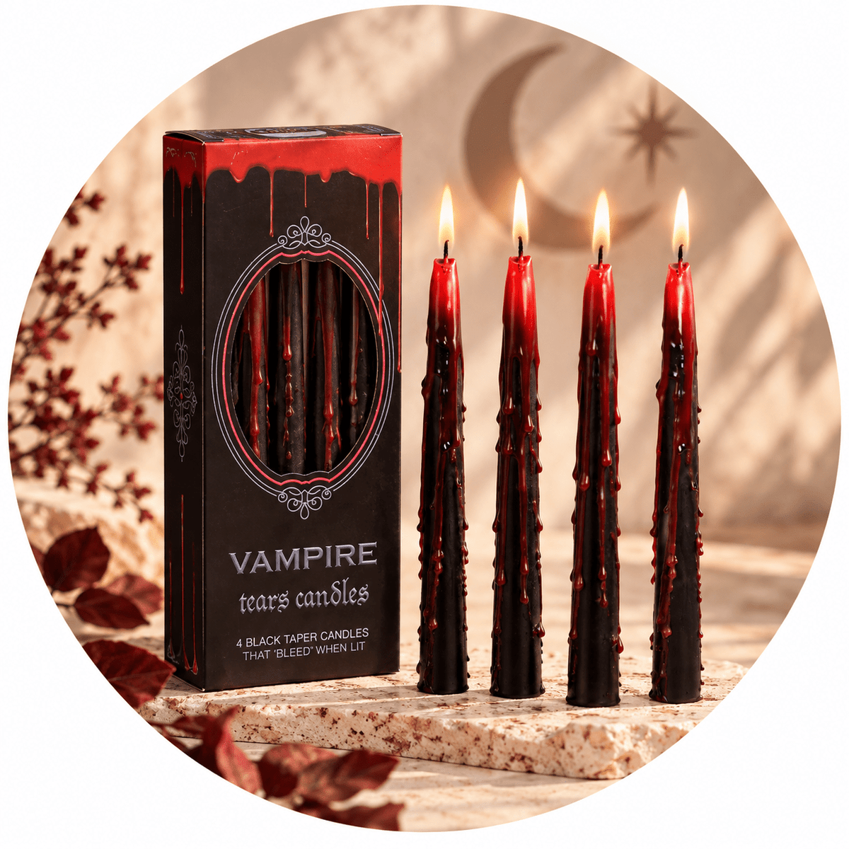 CANDELE LACRIME DI VAMPIRO - Set 4pz - Clorophilla Shop