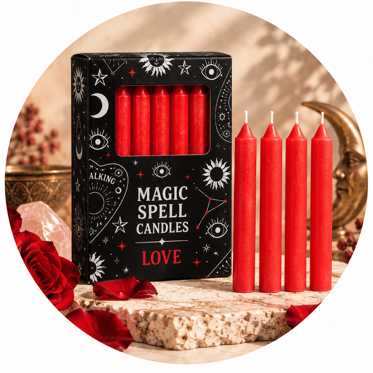 CANDELE MAGIC SPELL LOVE - Amore - Clorophilla Shop