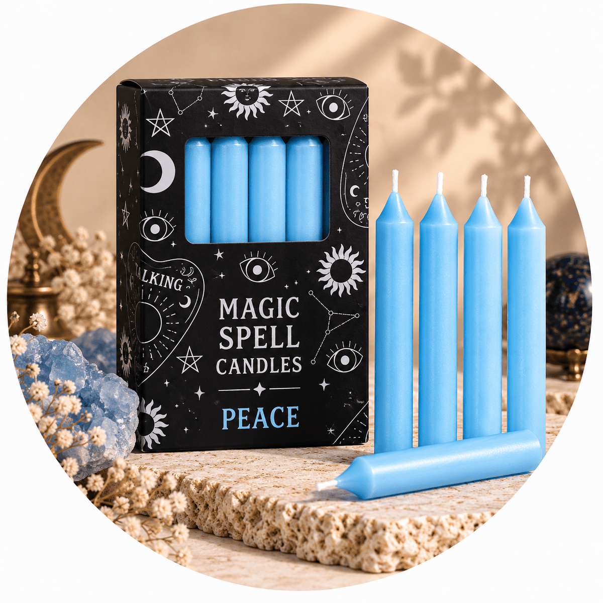 CANDELE MAGIC SPELL PEACE - Pace - Clorophilla Shop