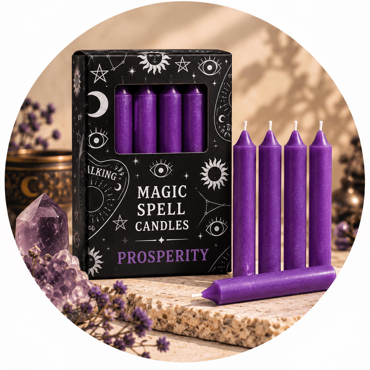 CANDELE MAGIC SPELL PROSPERITY - Prosperità - Clorophilla Shop
