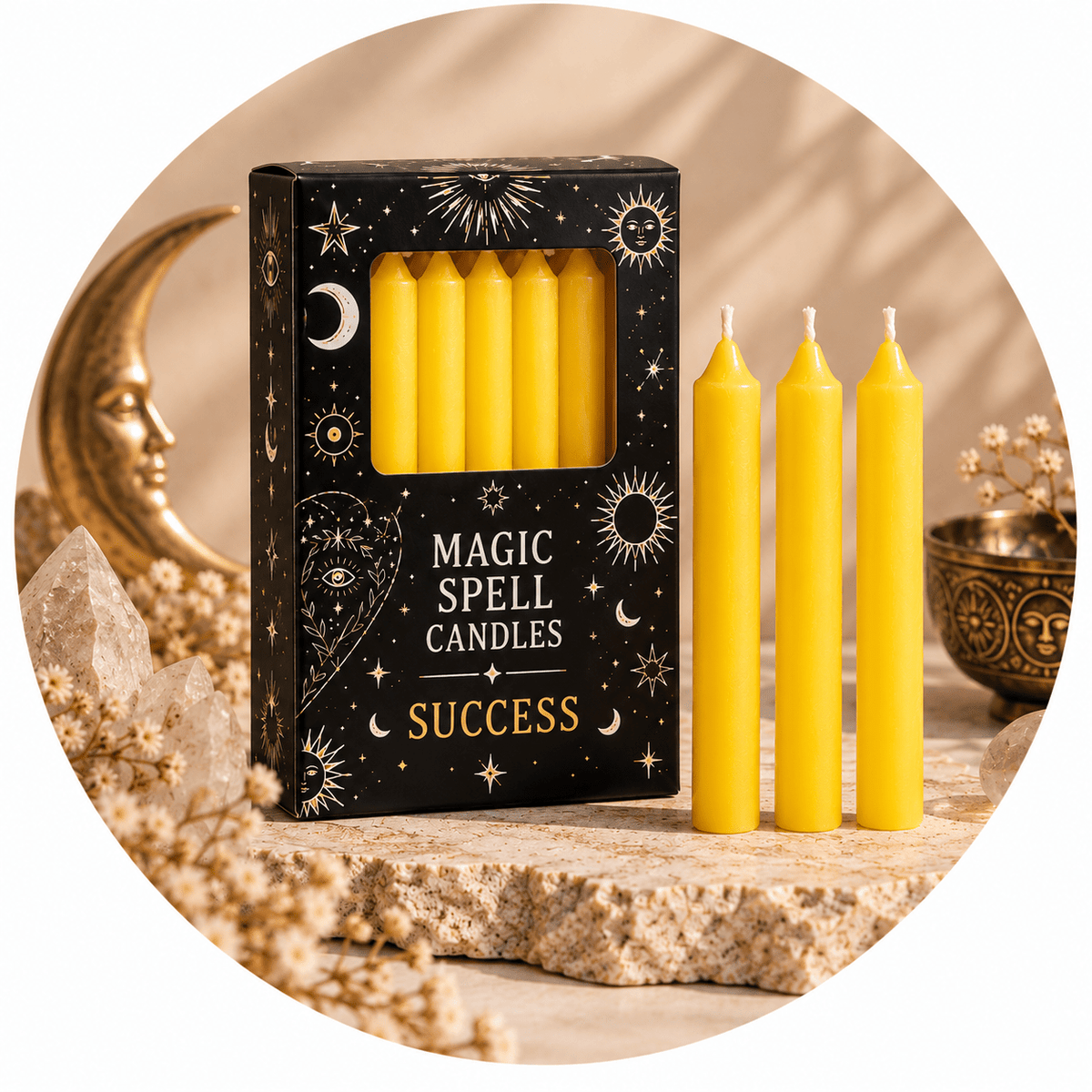 CANDELE MAGIC SPELL SUCCESS - Successo - Clorophilla Shop