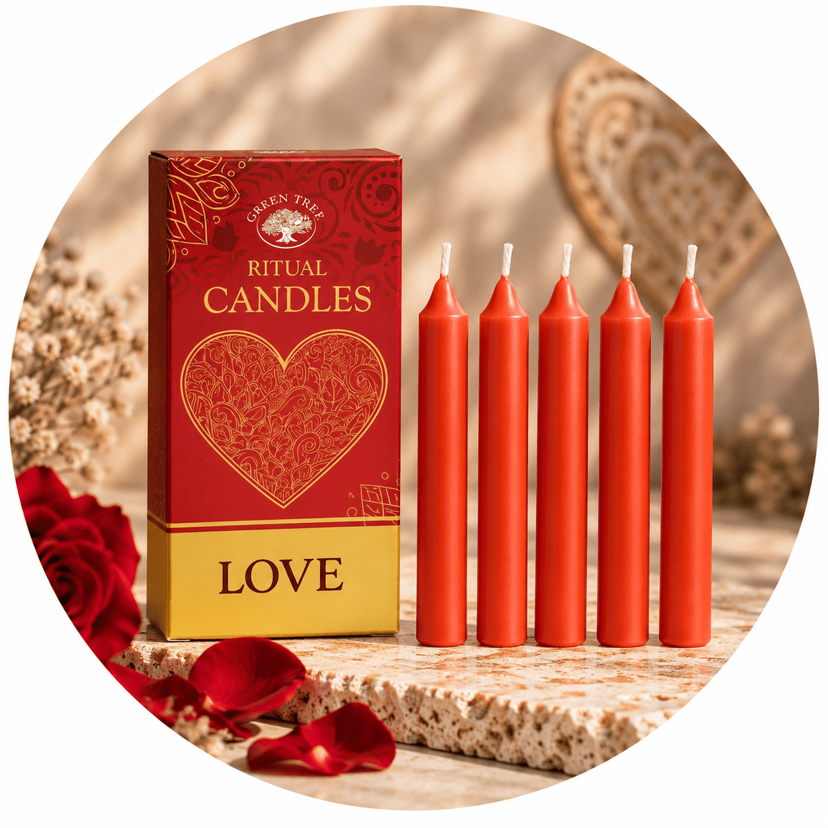 CANDELE RITUALI LOVE - Amore - Clorophilla Shop