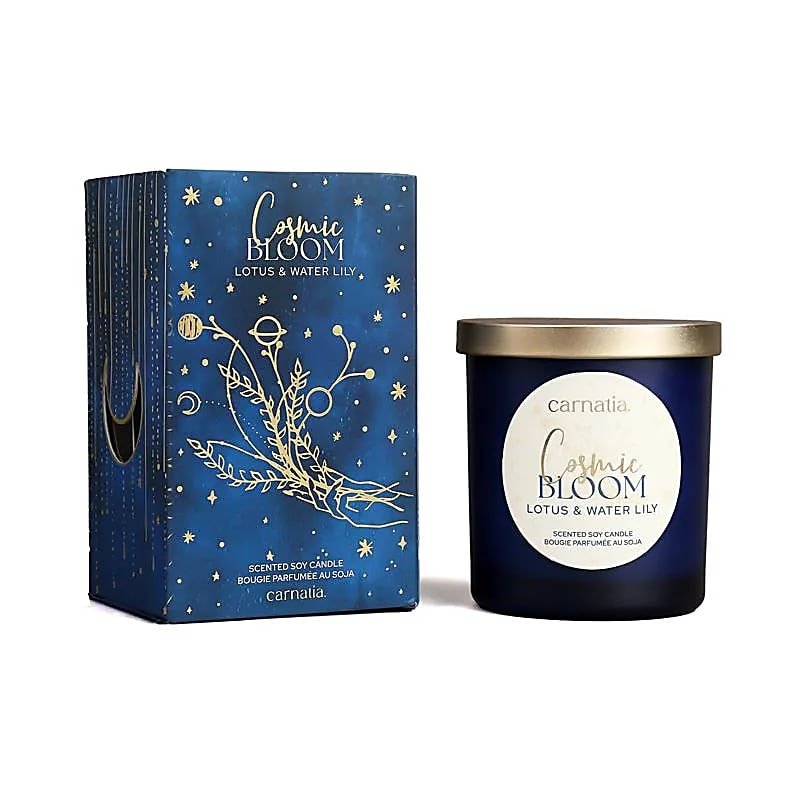 CARNATIA STARRY SPELL CANDELA DI SOIA - Cosmic Bloom (Loto e Ninfea) - Clorophilla Shop