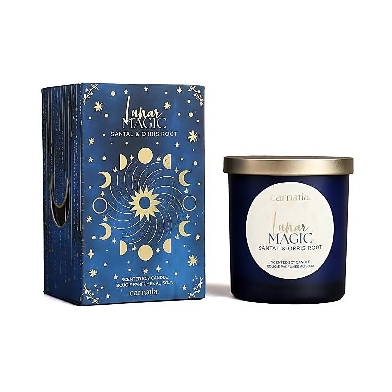 CARNATIA STARRY SPELL CANDELA DI SOIA - Lunar Magic (Sandalo e radice di Iris) - Clorophilla Shop