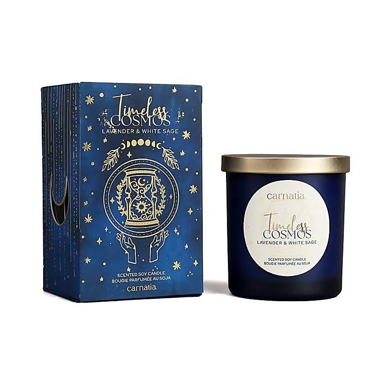 CARNATIA STARRY SPELL CANDELA DI SOIA - Timeless Cosmos (Lavanda e Salvia Bianca) - Clorophilla Shop
