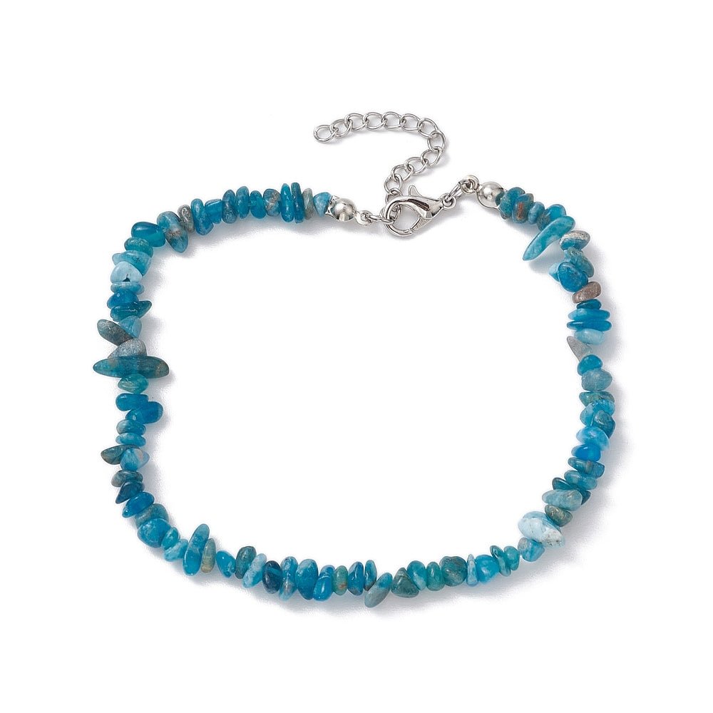Cavigliera in chips di apatite regolabile - Clorophilla Shop