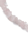 Cavigliera in chips di Quarzo Rosa regolabile - Clorophilla Shop