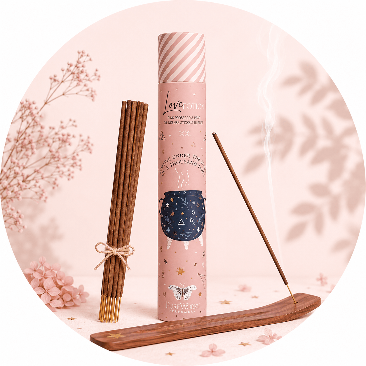 CELESTIAL MAGIC INCENSO POZIONE D'AMORE - Bruciaincenso incluso - Clorophilla Shop