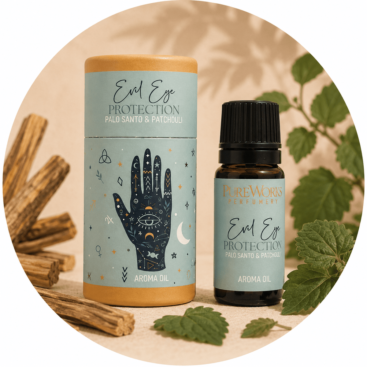 CELESTIAL MAGIC OLIO ESSENZIALE PALO SANTO E PATCHOULI - Protezione malocchio - Clorophilla Shop