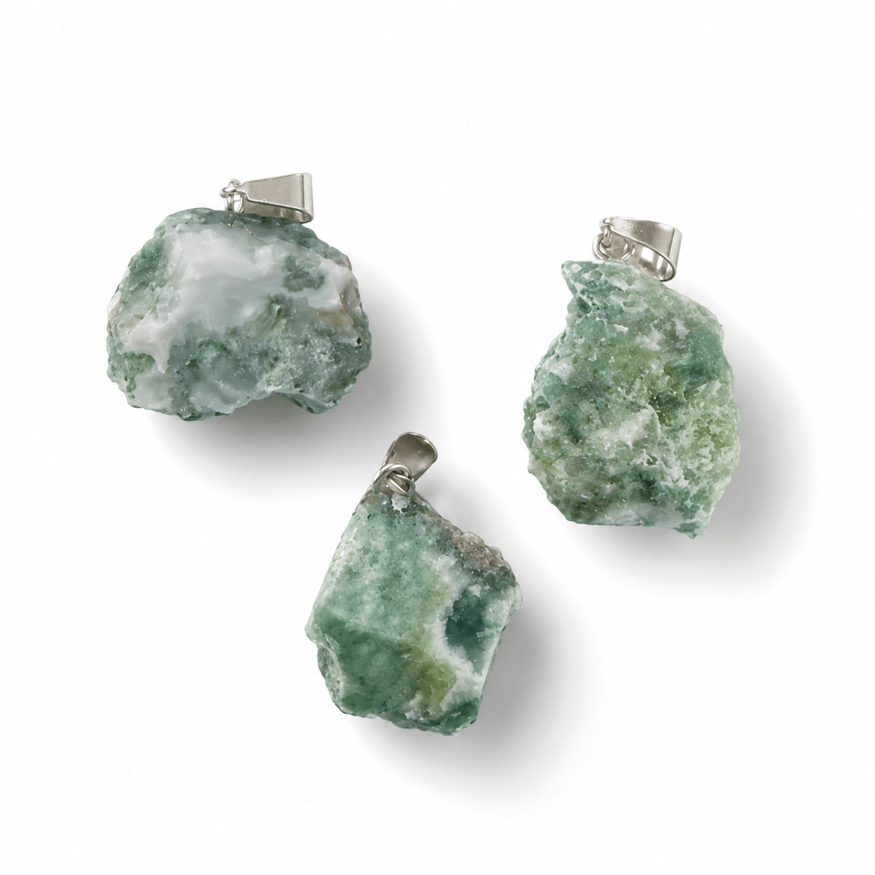 CIONDOLO AGATA ALBERO GREZZA - Equilibrio, crescita e connessione con la natura - Clorophilla Shop