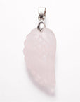 CIONDOLO ALA IN QUARZO ROSA - Amore e armonia - Clorophilla Shop