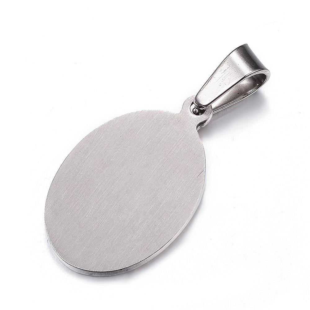CIONDOLO ARCANGELO MICHELE IN ACCIAIO INOX - Protezione - Clorophilla Shop