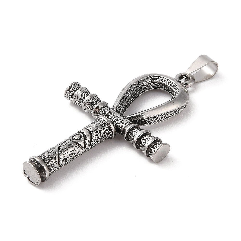 CIONDOLO CROCE ANKH OCCHIO DI HORUS - Protezione e buon auspicio - Clorophilla Shop