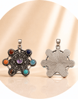 CIONDOLO CUBO METATRON 7 CHAKRA – Geometria Sacra - Clorophilla Shop