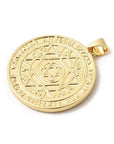 CIONDOLO ESAGRAMMA DI SALOMONE PLACCATO ORO 18k – Amuleto Protettivo - Clorophilla Shop