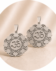 CIONDOLO FIORE OHM IN ACCIAIO INOX - Energia universale - Clorophilla Shop