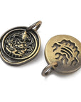 CIONDOLO GANESH IN OTTONE BRONZO ANTICO – Amuleto Spirituale - Clorophilla Shop