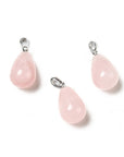 CIONDOLO GOCCIA IN QUARZO ROSA - Amore e armonia - Clorophilla Shop