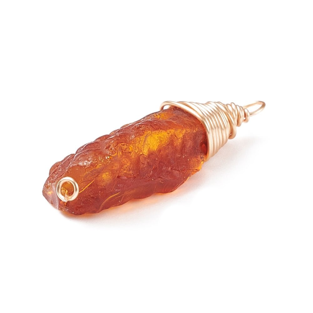 CIONDOLO IN AMBRA - Ottimismo, vitalità e forza interiore - Clorophilla Shop