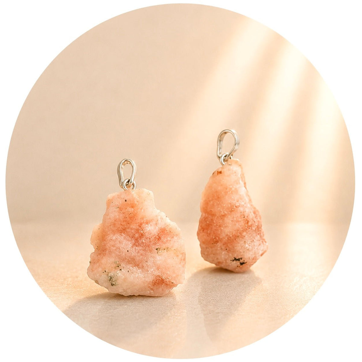 CIONDOLO IN PIETRA DEL SOLE GREZZA - Gioia, vitalità e ottimismo - Clorophilla Shop