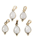 CIONDOLO IN PIETRA DI LUNA BIANCA SFACCETTATO - Intuizione, femminilità ed equilibrio emotivo - Clorophilla Shop