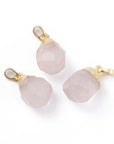 CIONDOLO IN QUARZO ROSA SFACCETTATO - Amore e armonia - Clorophilla Shop