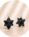 CIONDOLO MERKABA IN OSSIDIANA NERA - Protezione, radicamento e chiarezza interiore - Clorophilla Shop