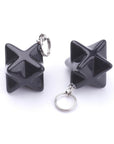 CIONDOLO MERKABA IN OSSIDIANA NERA - Protezione, radicamento e chiarezza interiore - Clorophilla Shop