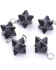 CIONDOLO MERKABA IN OSSIDIANA NERA - Protezione, radicamento e chiarezza interiore - Clorophilla Shop