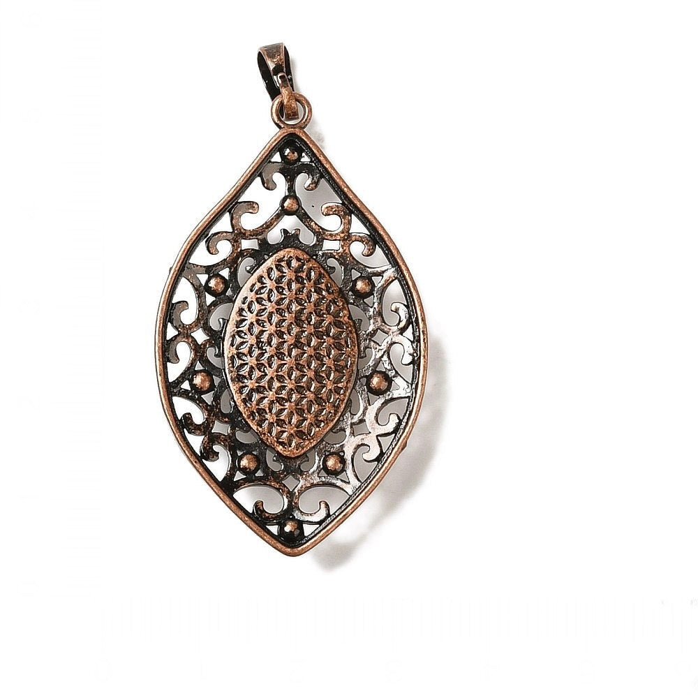 CIONDOLO OCCHIO IN RODONITE - Amore verso se stessi, equilibrio emotivo e perdono - Clorophilla Shop