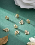 CIONDOLO OHM CON ZIRCONI MICRO PAVÉ - Energia universale, equilibrio e armonia - Clorophilla Shop