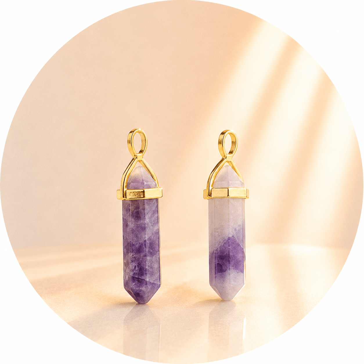 CIONDOLO PRISMA IN CHAROITE - Trasformazione, forza interiore e crescita personale - Clorophilla Shop