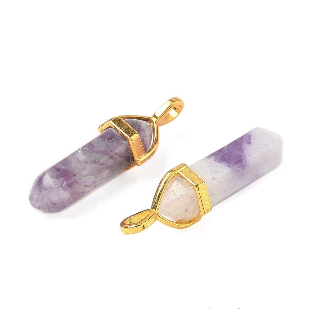 CIONDOLO PRISMA IN CHAROITE - Trasformazione, forza interiore e crescita personale - Clorophilla Shop