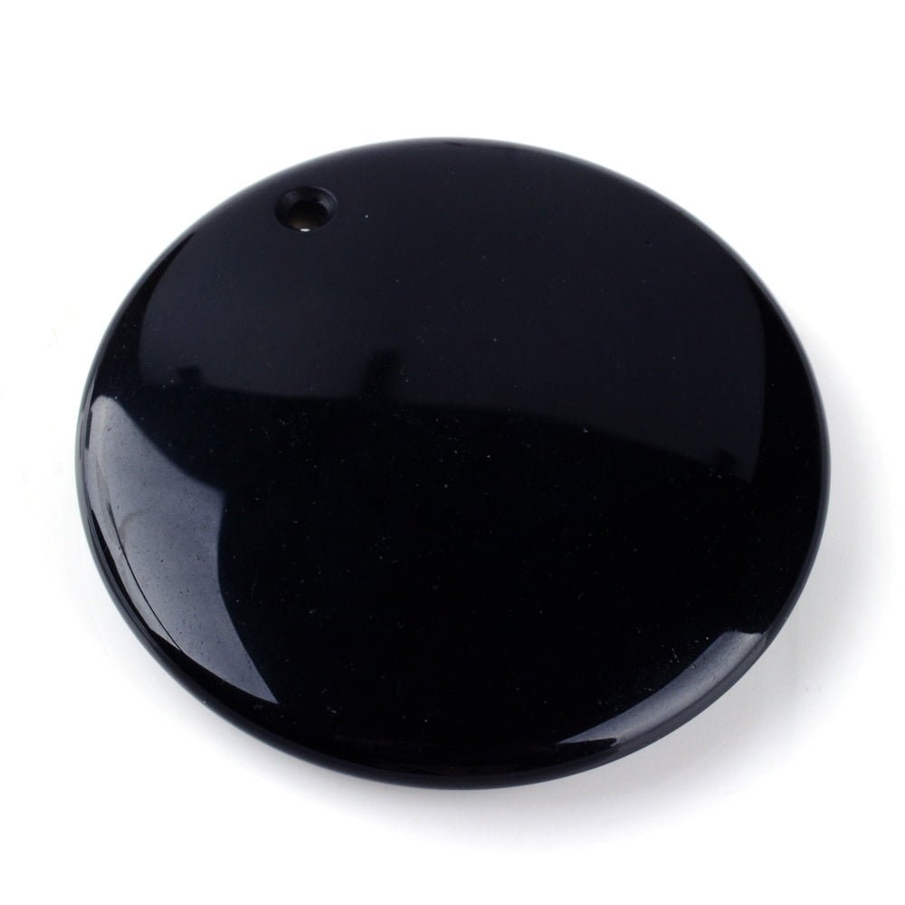 CIONDOLO SPECCHIO DELLA STREGA IN OSSIDIANA NERA - Introspezione e protezione - Clorophilla Shop