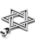 CIONDOLO STELLA DI DAVID IN ACCIAIO INOX - Protezione, equilibrio e connessione spirituale - Clorophilla Shop